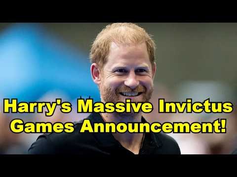 Harry's Massive Invictus Games Announcement! 👀