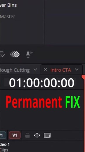 Permanent Fix 01:00:00:00 Start Timecode