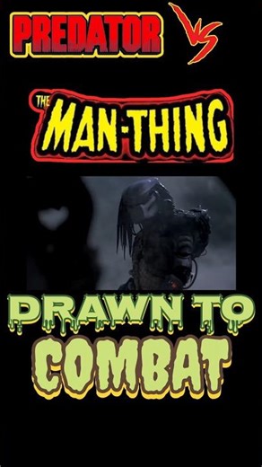 Predator vs Man-Thing: Drawing the Ultimate Eco-Horror Sci-fi Comic Crossover Battle #bigbymcfly