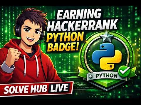 Lets get Badge from HackerRank Live - Python (Day-1)