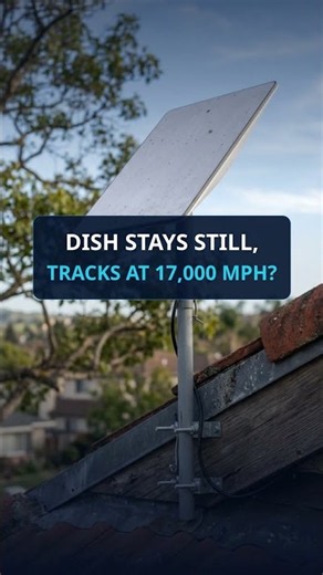 Dish Never Moves, Tracks at 17,000 MPH? #Starlink #Shorts #Tech