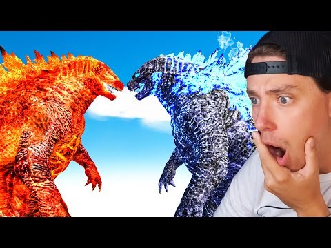 Thermonuclear Godzilla vs Legendary Godzilla in ARBS (KAIJU BATTLE)