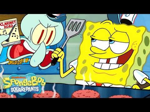 SpongeBob & Squidward Working WITHOUT Mr. Krabs! 😅 | 30 Minutes | SpongeBob