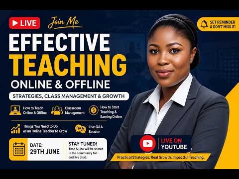 Effective Teaching Masterclass | How to Teach Online & Offline + Classroom Management & Earn Online