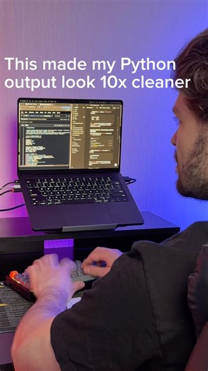 This made my Python output look much cleaner