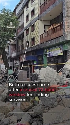 3-year-old girl rescued 100 hours after Colombia earthquake