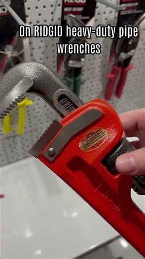 Did You Know this about the RIDGID Heavy-Duty Pipe Wrench? 👀