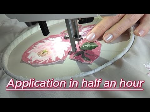 ✨ The best appliqué for beginners! Learn machine embroidery easily and beautifully.
