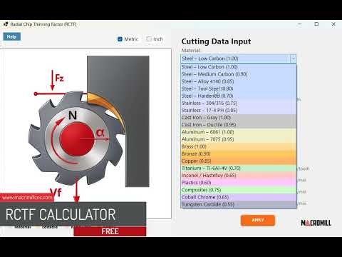 FREE CNC Software (Windows) 🔥 RCTF Calculator – Boost Feedrates Instantly! | Download Now