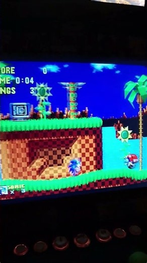 Sonic the Hedgehog on modded Arcade1UP cab