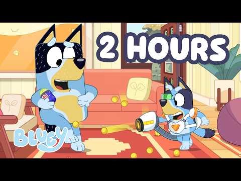 🔴LIVE: Surprise! Bluey Gets Bandit | 2 HOURS of Playtime Clips 💙 | Bluey