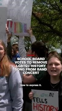 School board votes to remove LGBTQ+ history song from band concert