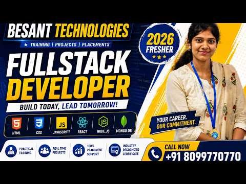 Full Stack Course Chennai | Learn Full Stack Development at Besant Technologies