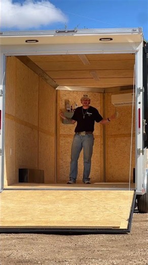 Custom TrueBlue Enclosed Trailer with A/C & Awning | Ibex Trailers