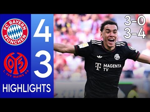 FC Bayern Munich vs Mainz 05 4-3 Highlights & Goals! | Olise & Harry kane & musiala Bundesliga 2026