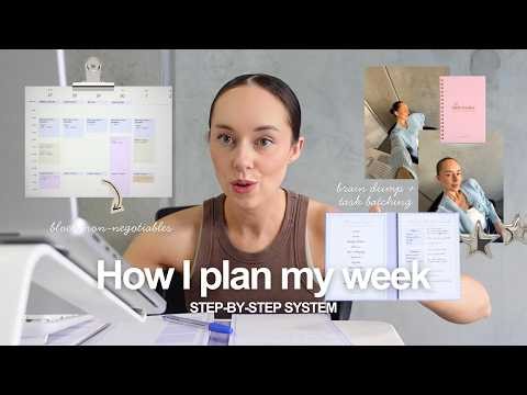 How I plan my week | goals, strategic to-do lists, habit tracking + my FULL planning system 📔