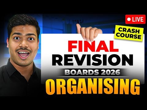 ORGANISING | FINAL REVISION 🔴LIVE | WITH ALL NCERT KEY WORDS | CLASS 12 BUSINESS STUDIES BOARDS 2026