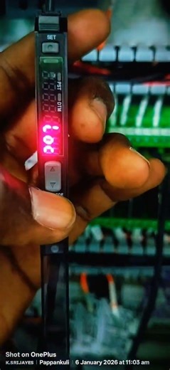 keyence sensor Mode Changed Correction ok#krblack🩶#tamil#shorts#electrical#plc#electronics🩶