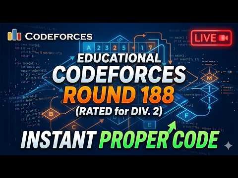Live Solving Educational Codeforces Round 188 (Div. 2)| Competitive Programming |D. Alternating Path