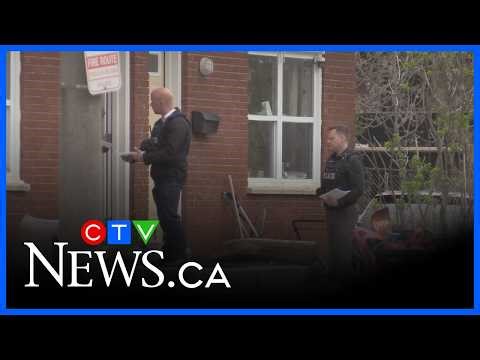 Sarnia police canvass London neighbourhood in search for Lambton College murder suspect