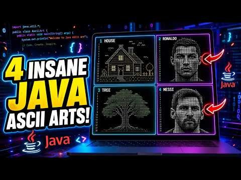 4 Mind-Blowing ASCII Art Programs in Java 🤯 | Coding Tricks Every Programmer Should See
