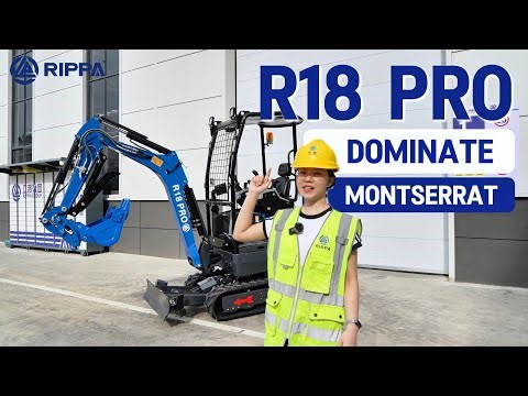 Rippa R18 PRO Mini Excavator: Kubota D902 Power & Retractable Track #rippa #miniexcavator