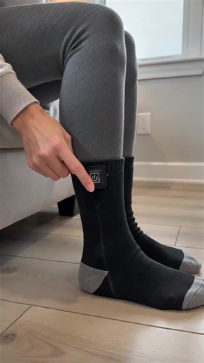 Rechargeable Washable Heated Socks – 3 Heat Levels Soft Breathable Thermal Socks with 2×4000mAh Batteries for Winter Outdoor Sports#heatedsocks #rechargeableheatedsocks #winteroutdoorgear #footwarmer #tiktokshop