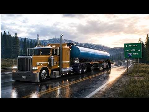 American Truck Simulator Realistic Driving POV 4K | Peterbilt 389 Pizzster | Ultra Realism Gameplay
