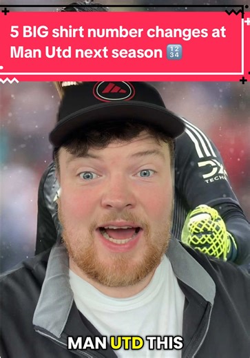 🔢 FIVE big shirt number changes at Man Utd next season! #manutd #sportsontiktok #footballtiktok #turktalksfc #premierleague