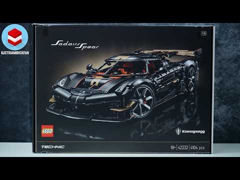 LEGO Technic 42232 Koenigsegg Sadair's Spear Megacar - LEGO Speed Build Review