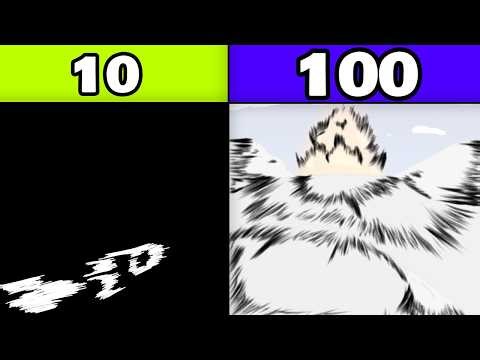 I animated with 10 vs 100 IMPACT FRAMES 