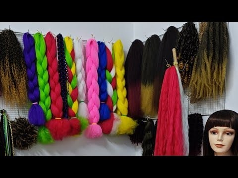 Synthetic wig making, pre-processing: color mixing. Wig making skills. Handmade. (487）