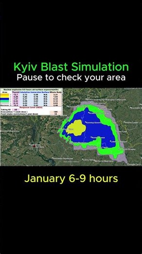 Kyiv, This is what radiation looks like #radiation #weather #nuclearbombs #news #nuclearweapons