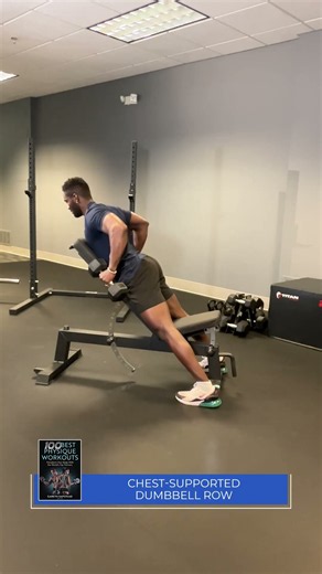 Chest supported dumbbell row