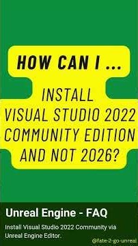 How to Download & Install Visual Studio Community 2022 today - UE Trick