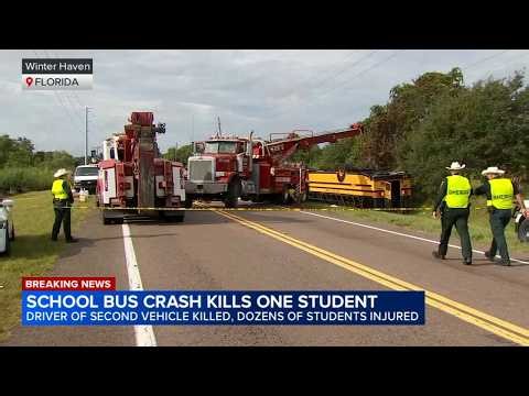 Student among 2 killed in Florida school bus crash, sheriff says