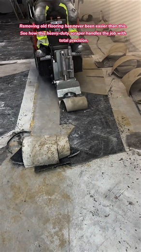 Satisfying Industrial Floor Scraper Machine For Fast Home Renovation #satisfying #home #renovation