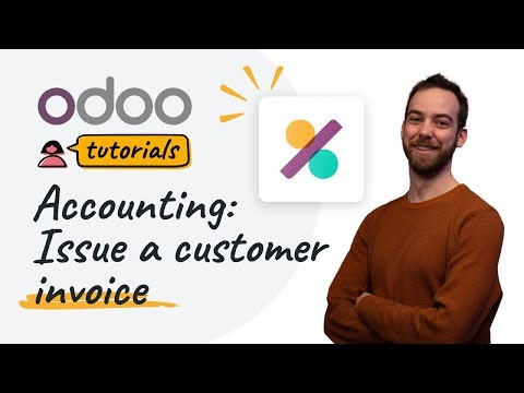 Issue a customer invoice | Odoo Accounting