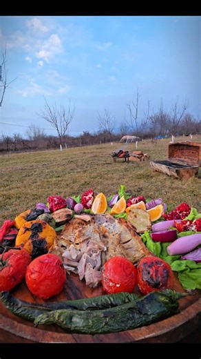 Campfire Fish Cooking in the Wild 🐠 | Outdoor Cooking Short