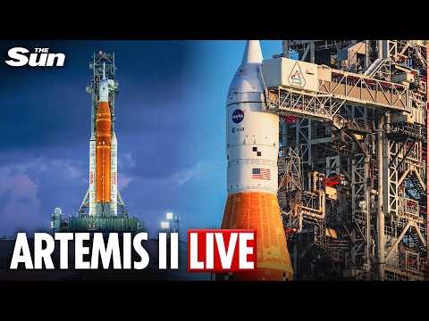 LIVE: Views of NASA's Artemis II from Kennedy Space Center