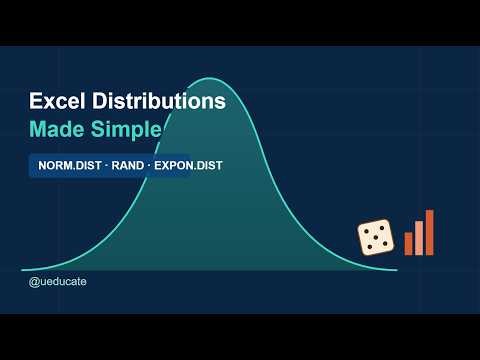 Normal, Uniform & Exponential Distributions in Excel