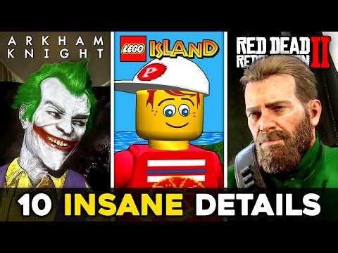 10 INSANE Hidden Details in Video Games (RDR2 & More)