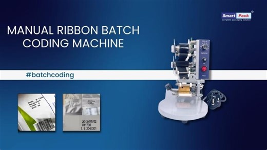 Manual Ribbon Batch coding Machine | Contact- 9109108483 | Smartpack Batch coding machine