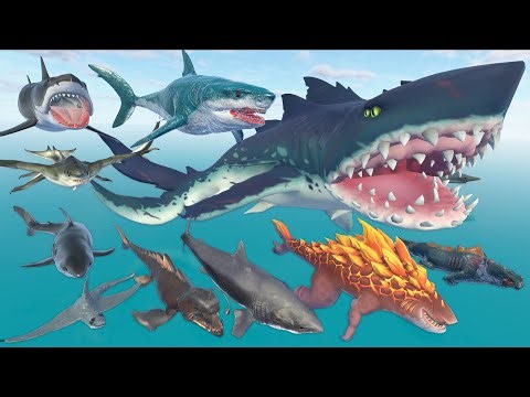 Sea of Thieves Megalodon Vs Aircraft Shark & 3D Real, Legendary, Gaming Shark Size Comparison