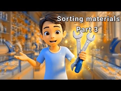 Science lesson|Grade1|British|Sorting materials|Metal #pearson #kids #cartoon #fun #science