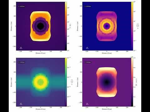 Stationary Supernova Simulation | 10⁸ M☉ Black Hole | 10⁴ Rg
