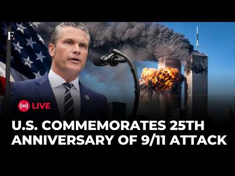 9/11 ATTACK ANNIVERSARY LIVE | U.S. Flag Unfurled At Pentagon On 25th 9/11 Anniversary
