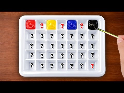 How to Create 35 New Colors from 4 Primary Colors | Color Mixing