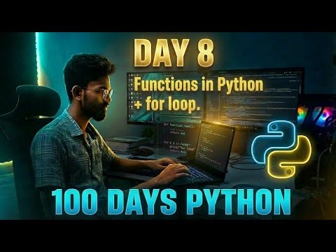 Day 8 – 100 Days of Python Challenge | Starting My Coding Journey #Python #100DaysOfCode