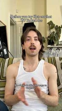 Before you try filet crochet W/ linked stitches …